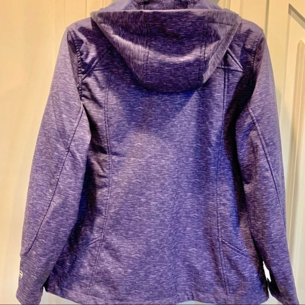 Free Country Purple Fleece Lined Hoodie Jacket L - Picture 11 of 14